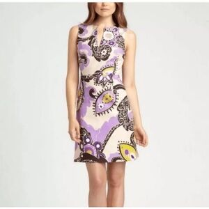 Kate Spade Keiran Dress Hydrangea Moroccan Paisley Cotton Sheath Women’s Size 6